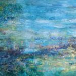 cfoucouin-mouvance-peinture-50x70cm-2024 - wp. tableau de la série aquatique, moyen format.